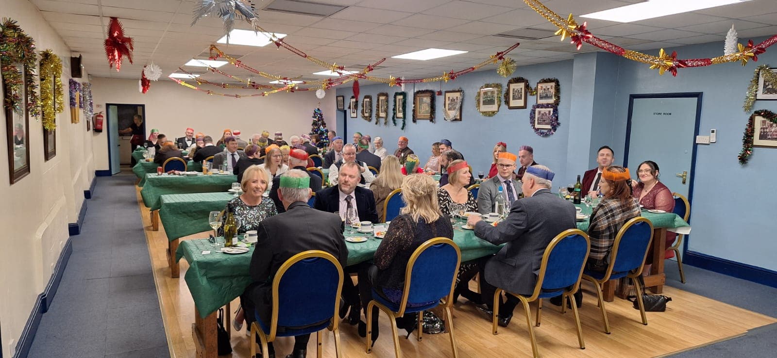 Members and guests at the Christmas festive board dinner